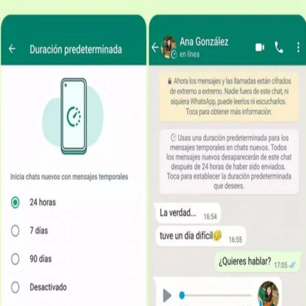 Whatsapp trabaja en una funcion para guardar los mensajes temporales